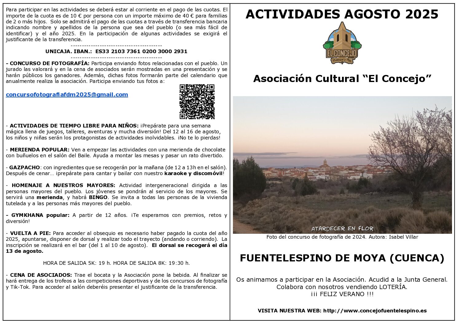 Actividades verano 2025